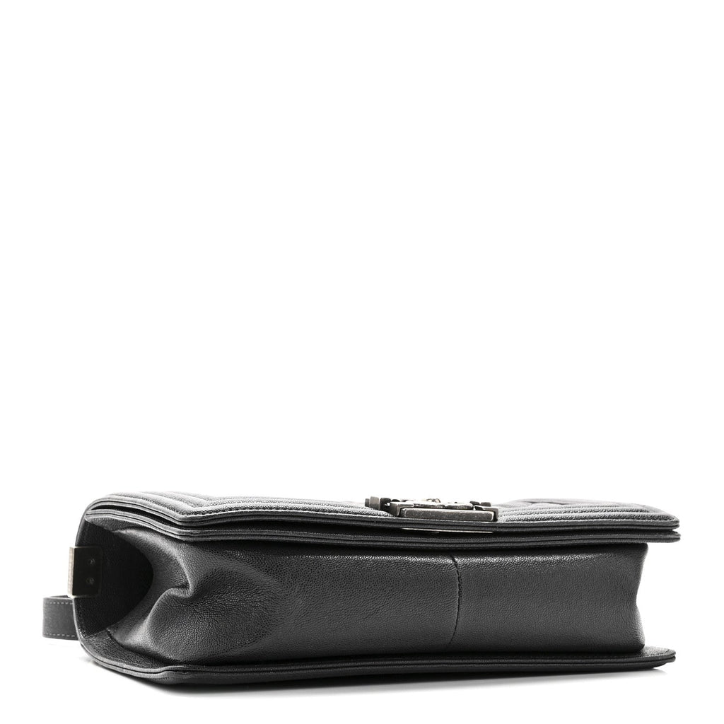 Chanel Caviar Quilted Medium Boy Flap Charcoal