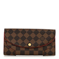 Louis Vuitton Damier Ebene Caissa Wallet Cherry