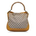 GUCCI GG Canvas Bamboo Web Satchel