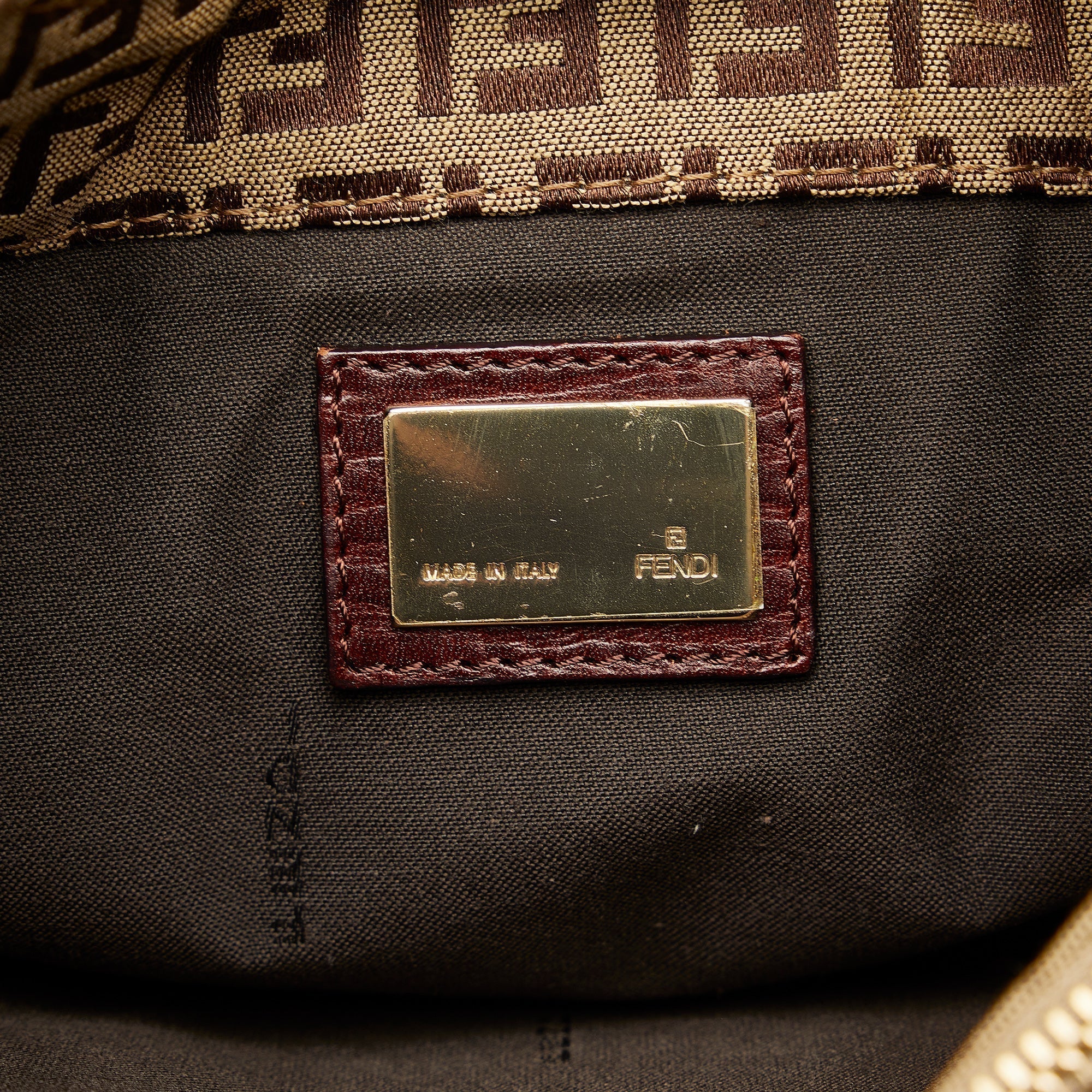 FENDI Zucchino Shoulder Bag