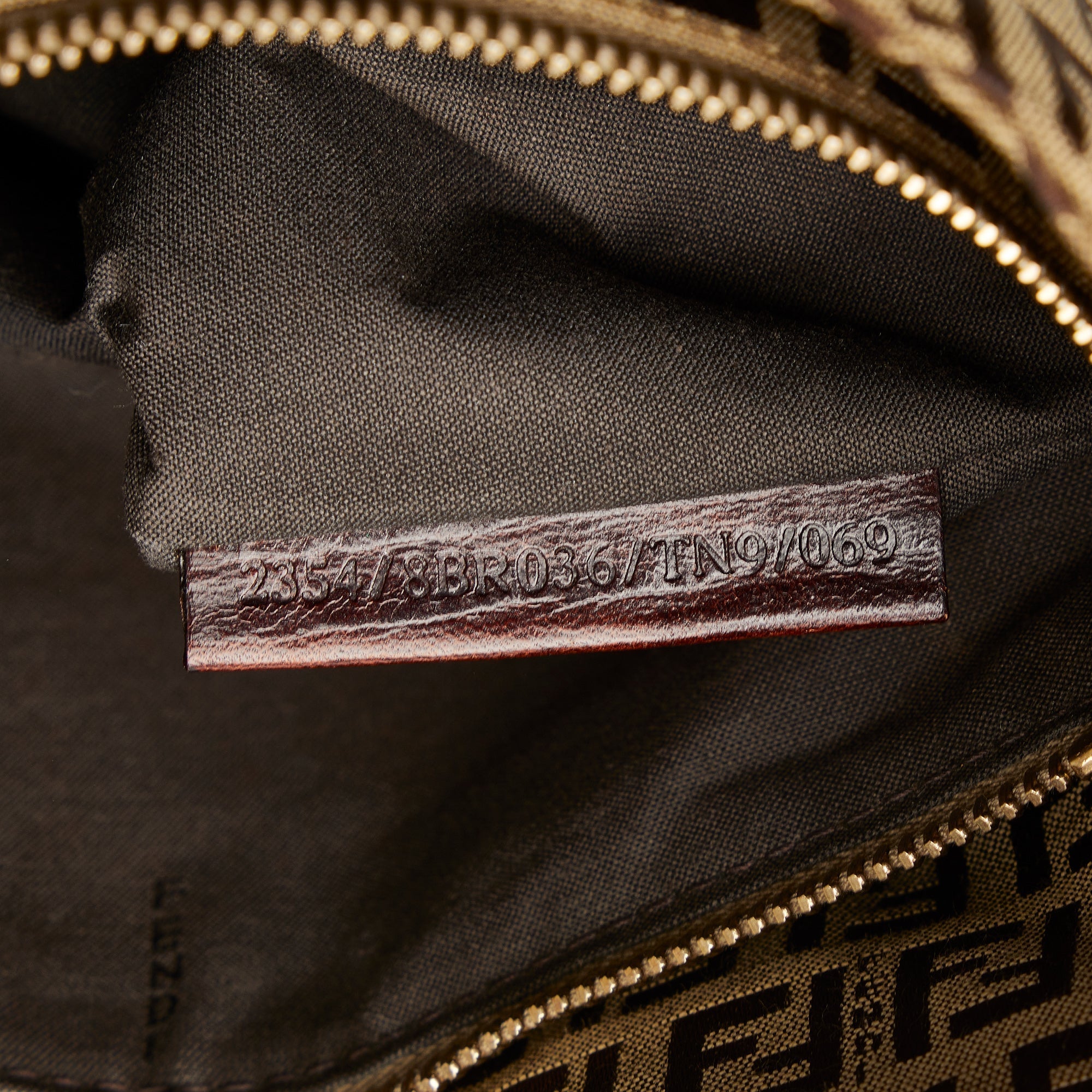 FENDI Zucchino Shoulder Bag