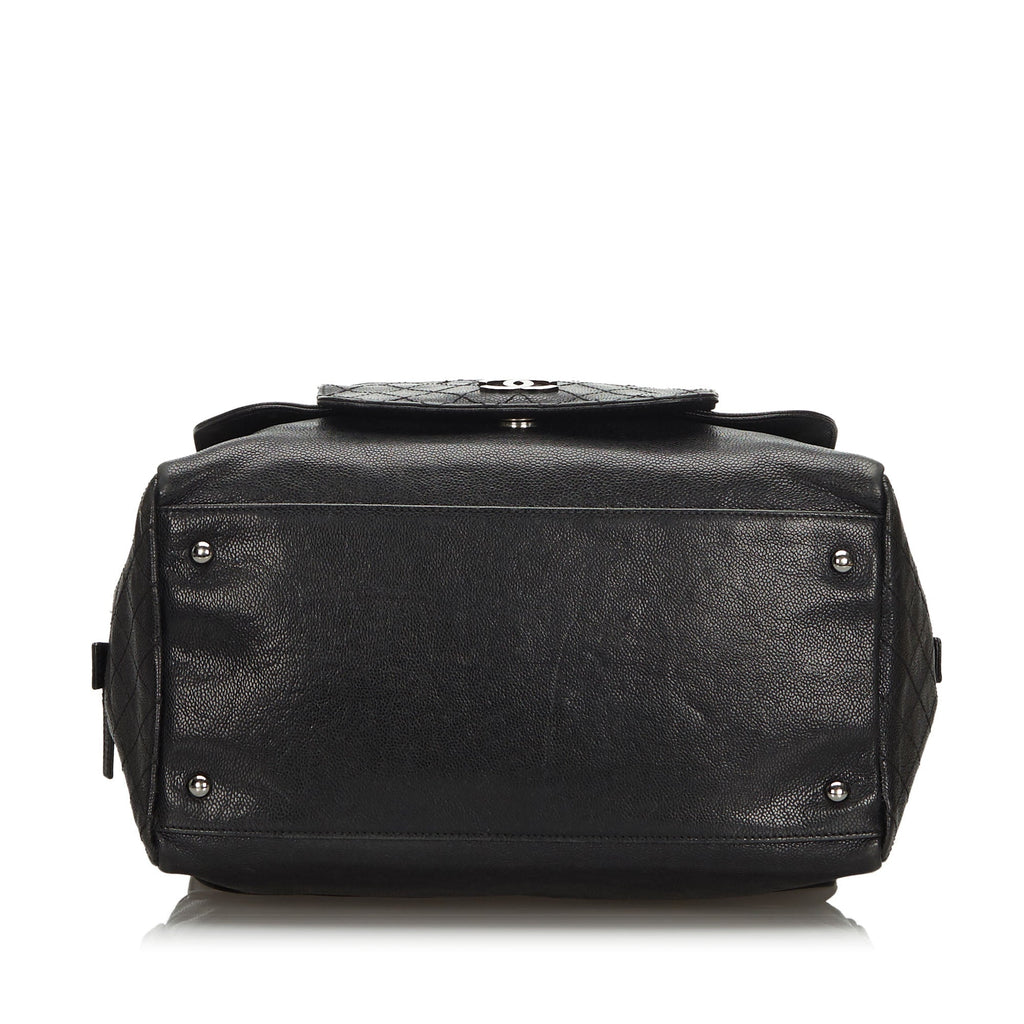 Chanel Dark Brown Leather Pocket in the City Shoulder Bag