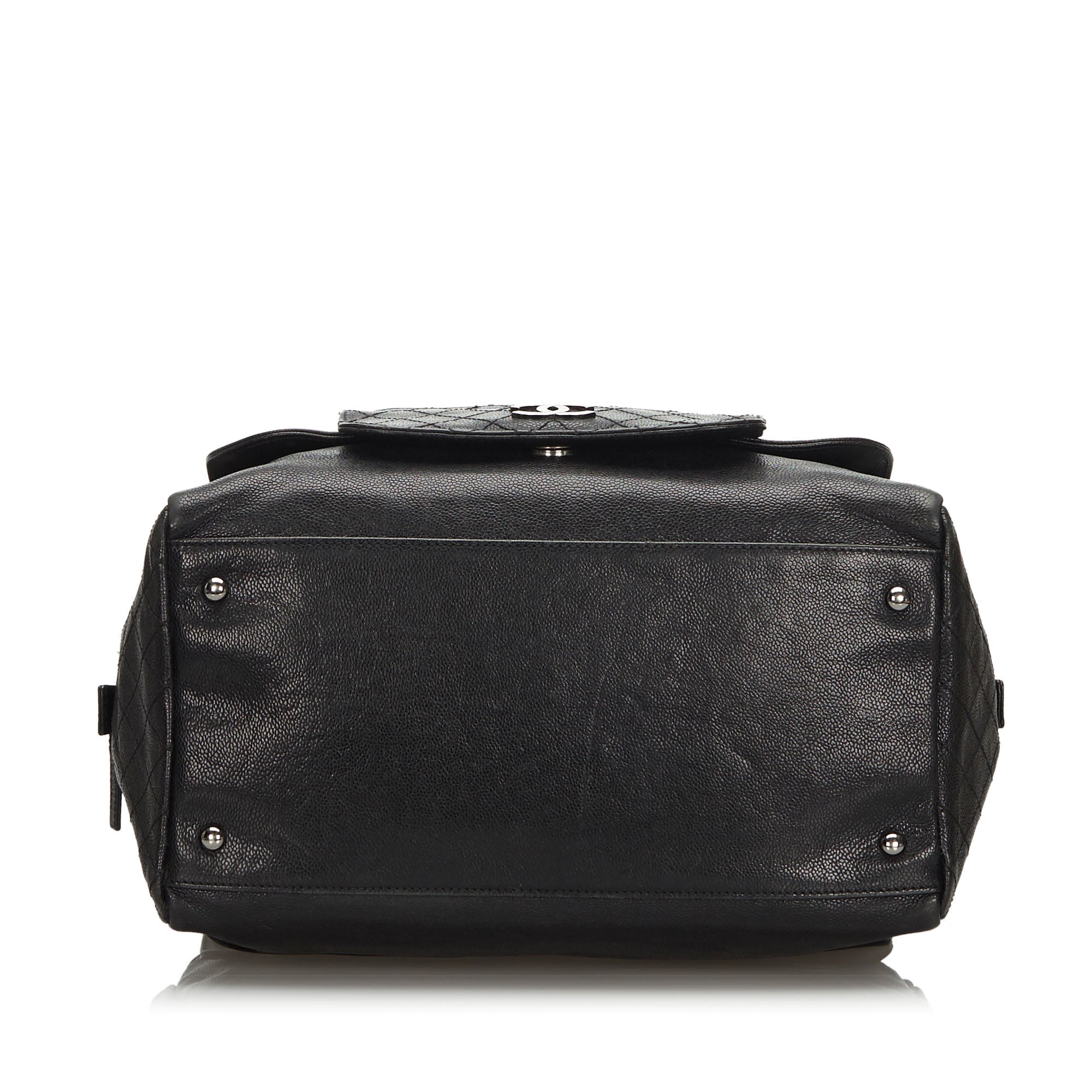 Chanel Dark Brown Leather Pocket in the City Shoulder Bag