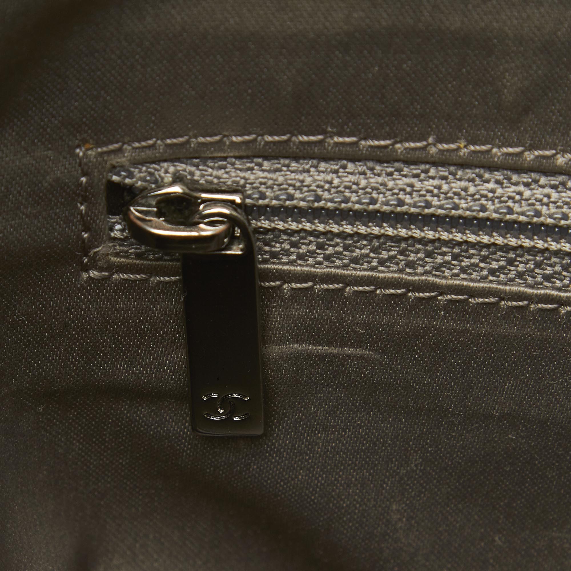 Chanel Dark Brown Leather Pocket in the City Shoulder Bag