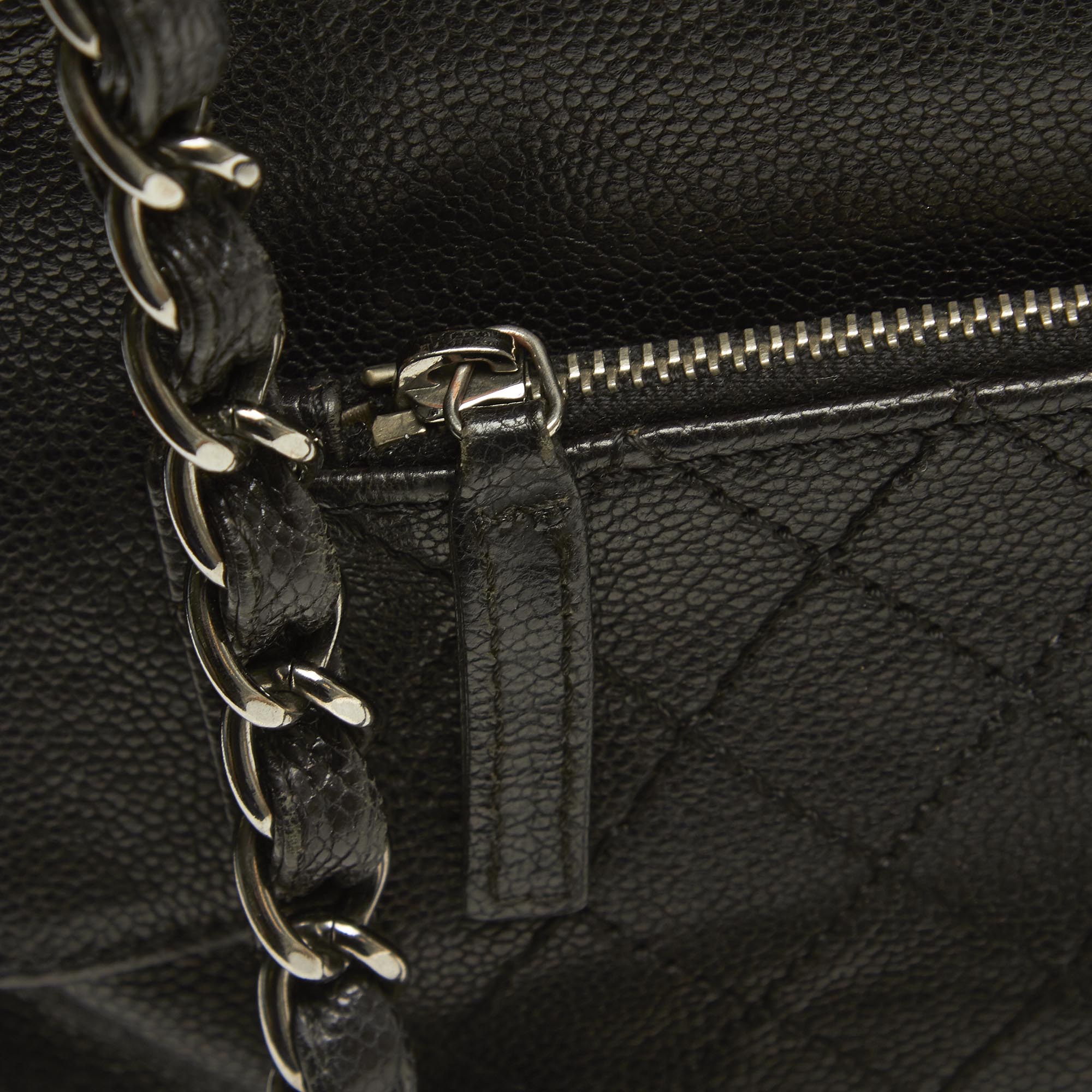Chanel Dark Brown Leather Pocket in the City Shoulder Bag