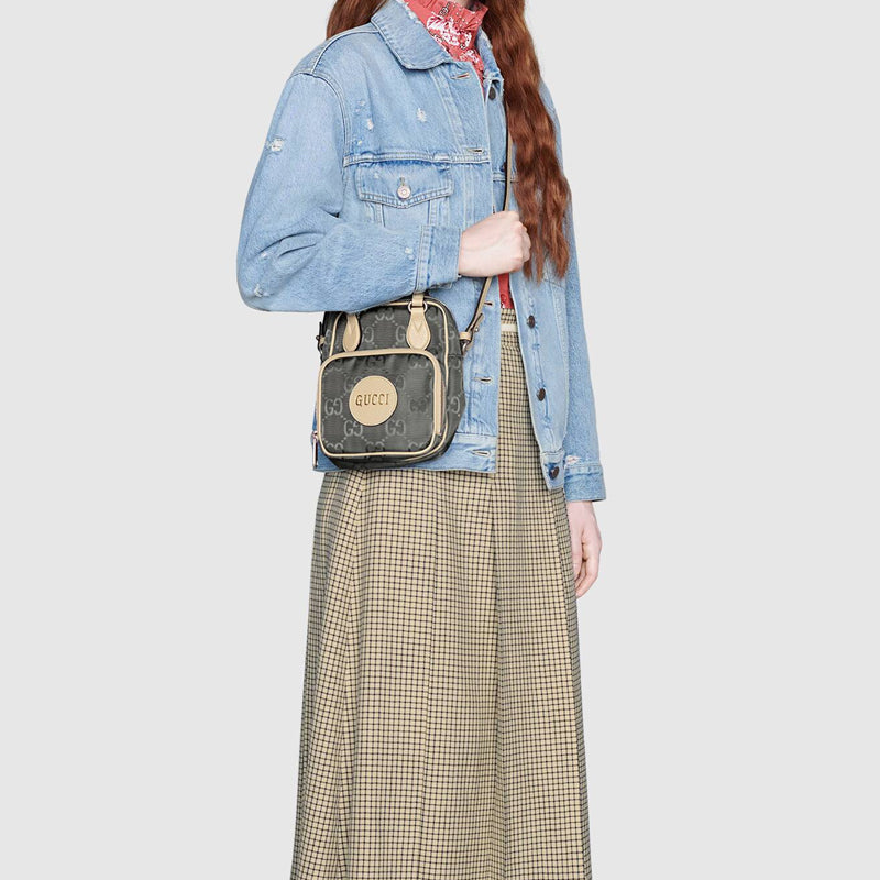 (WMNS) GUCCI Logo Printing Off The Grid Backpack Grey 625850-H9HAN-1263