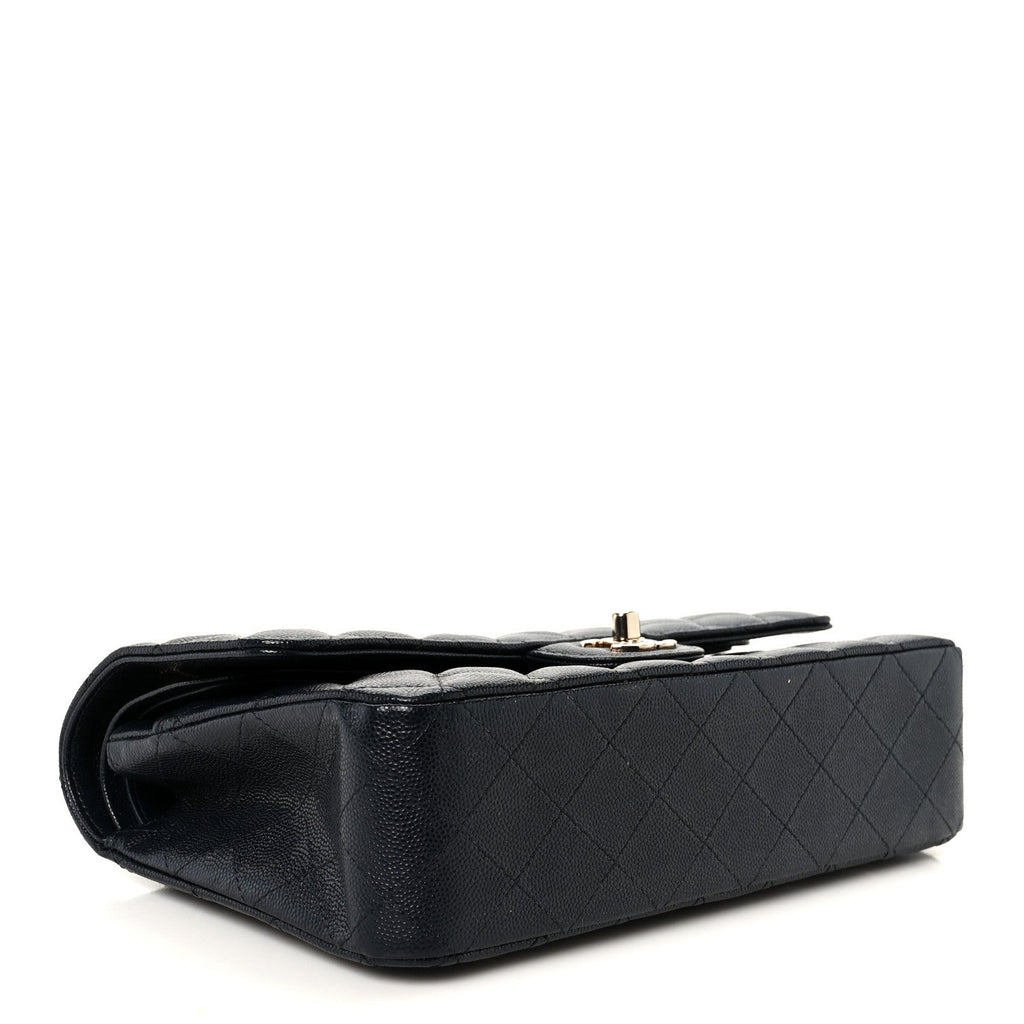 Chanel Caviar Quilted Medium Double Flap Navy