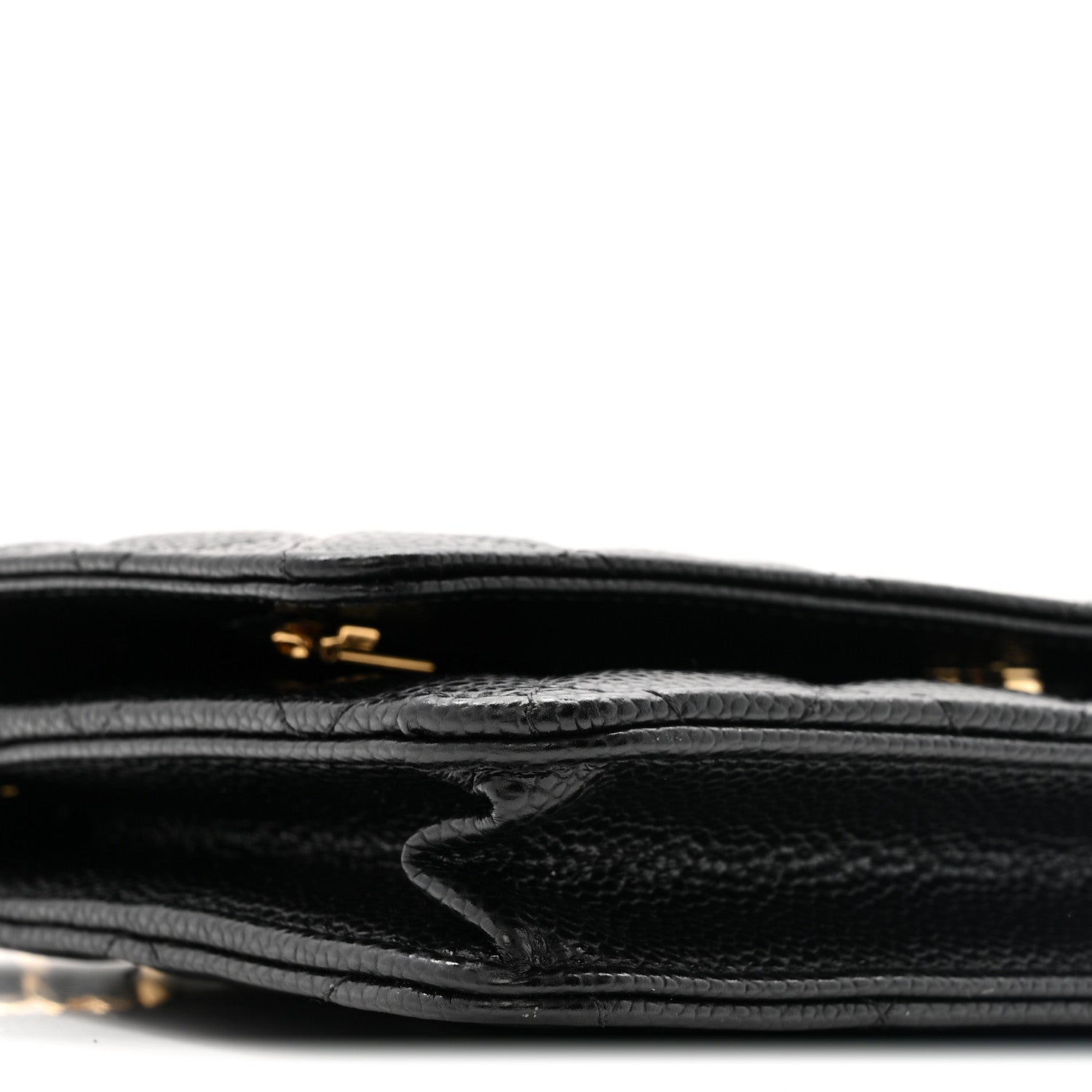 Chanel Caviar Quilted Wallet on Chain WOC Black