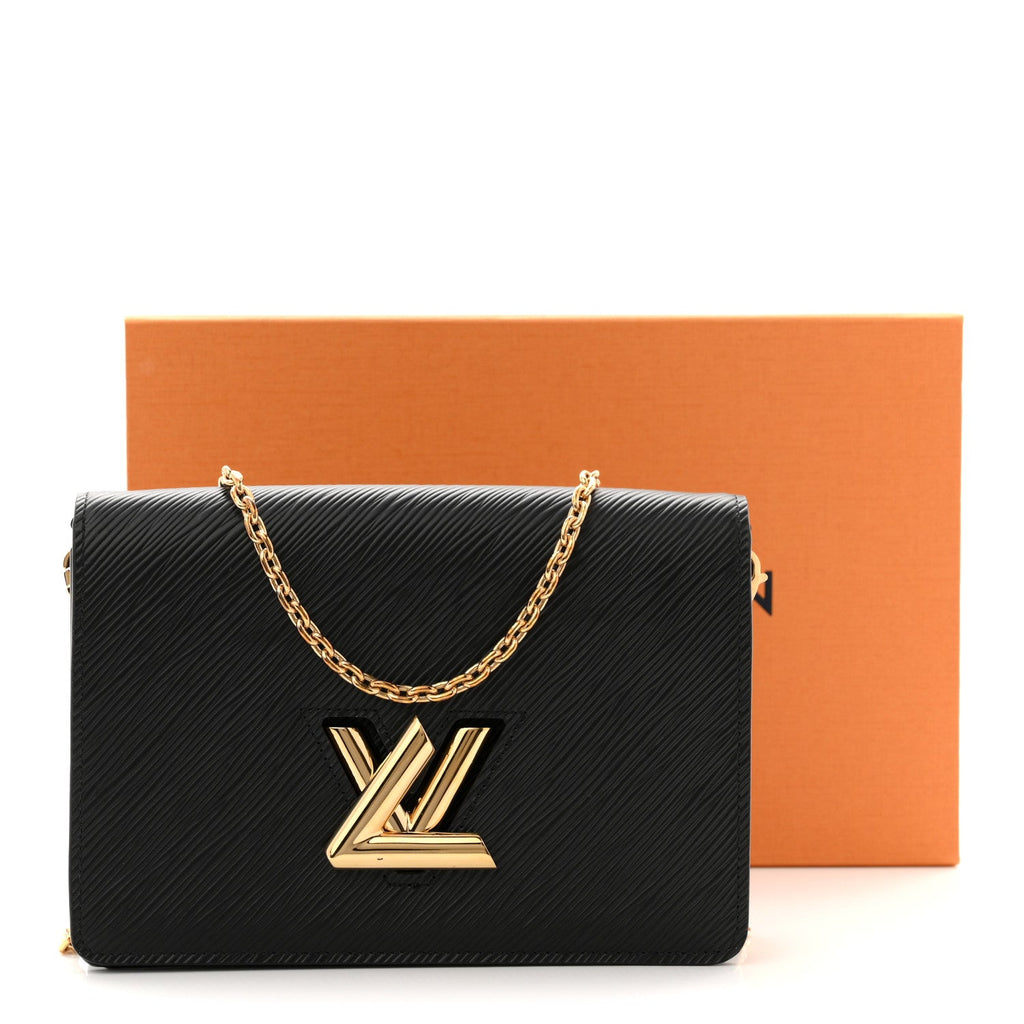 Louis Vuitton Epi Twist Belt Chain Wallet Black