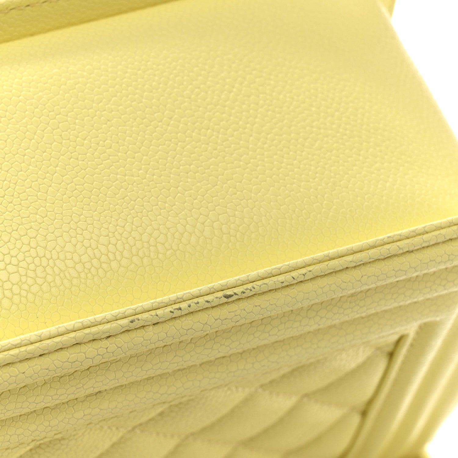 Chanel Caviar Quilted Medium Boy Flap Yellow