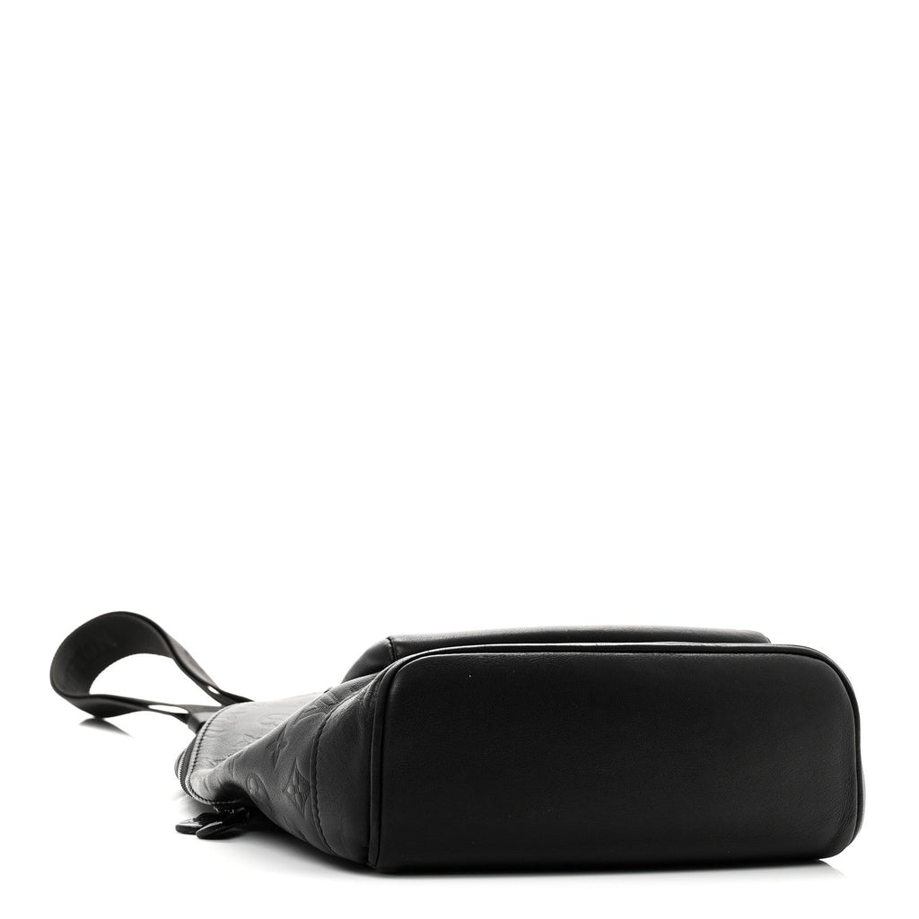 Louis Vuitton Monogram Shadow Racer Slingbag Black