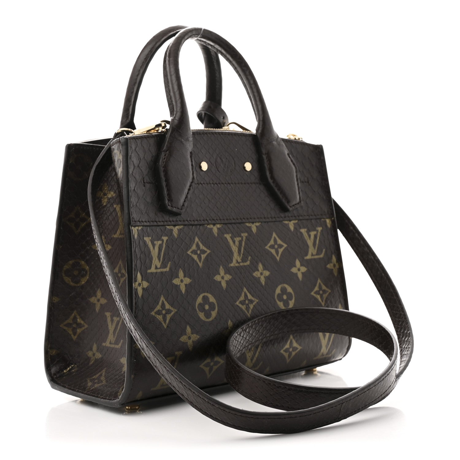 Louis Vuitton Snakeskin Monogram City Steamer Mini Brown