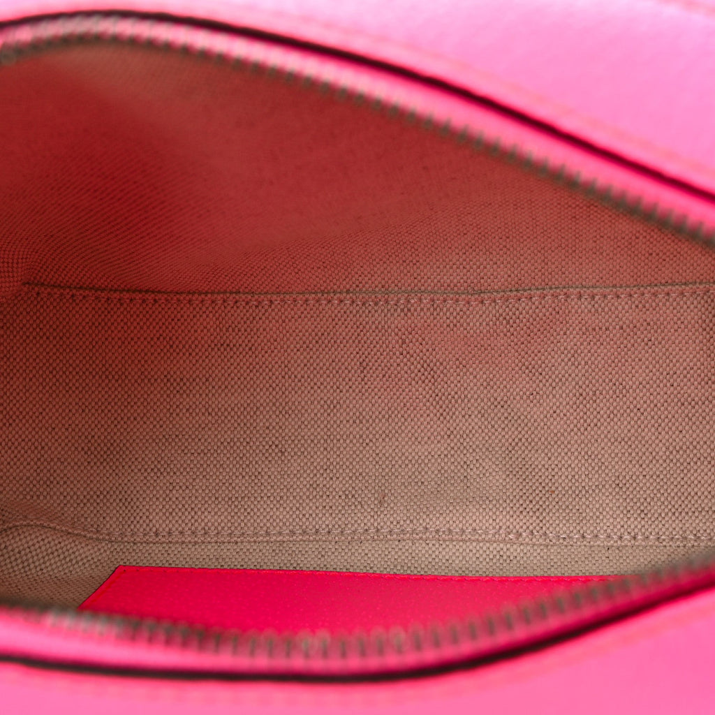 Gucci GG Supreme Monogram Textured Dollar Calfskin Web Ophidia Small Crossbody Bag Beige Ebony Fuchsia