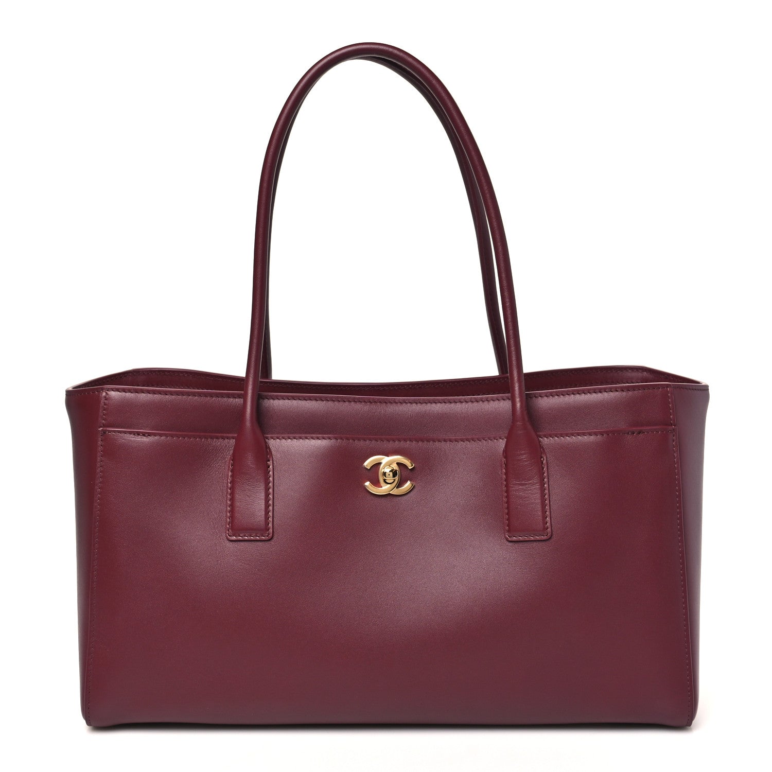 Chanel Calfskin Archetype Small Shopping Tote Dark Burgundy