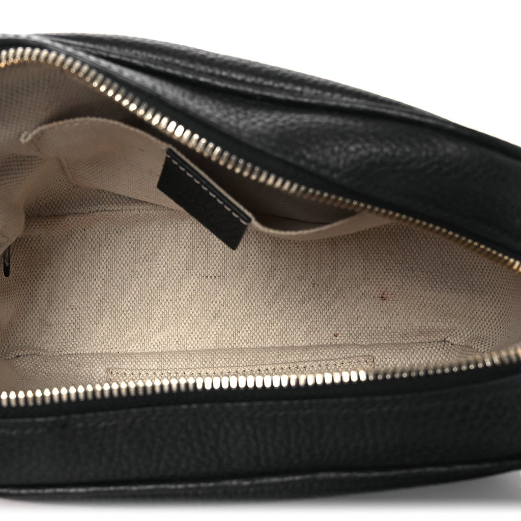 Gucci Pebbled Calfskin Small Soho Disco Bag Black