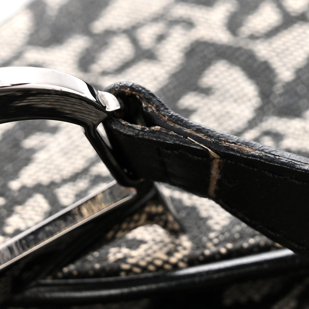 Christian Dior Monogram Saddle Bag Black