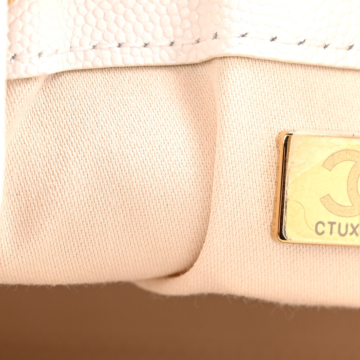 Chanel Caviar Quilted Small Chanel 25 Handbag White