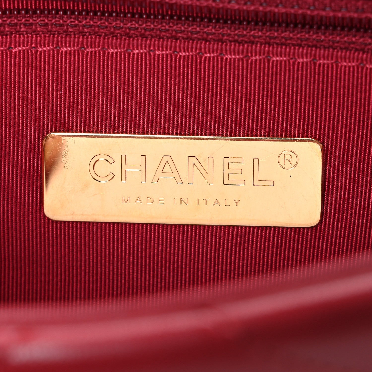 Chanel Goatskin Quilted Medium Chanel 19 Flap Red