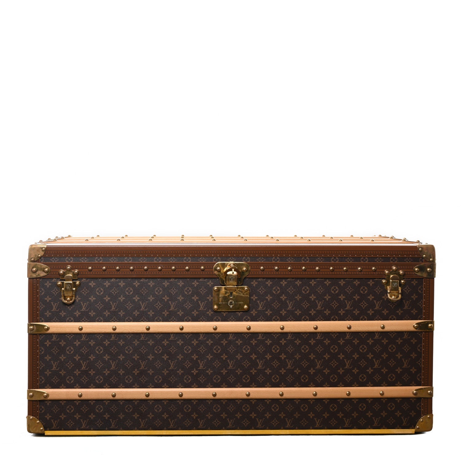 Louis Vuitton Monogram Malle Courrier Lozine Trunk 110