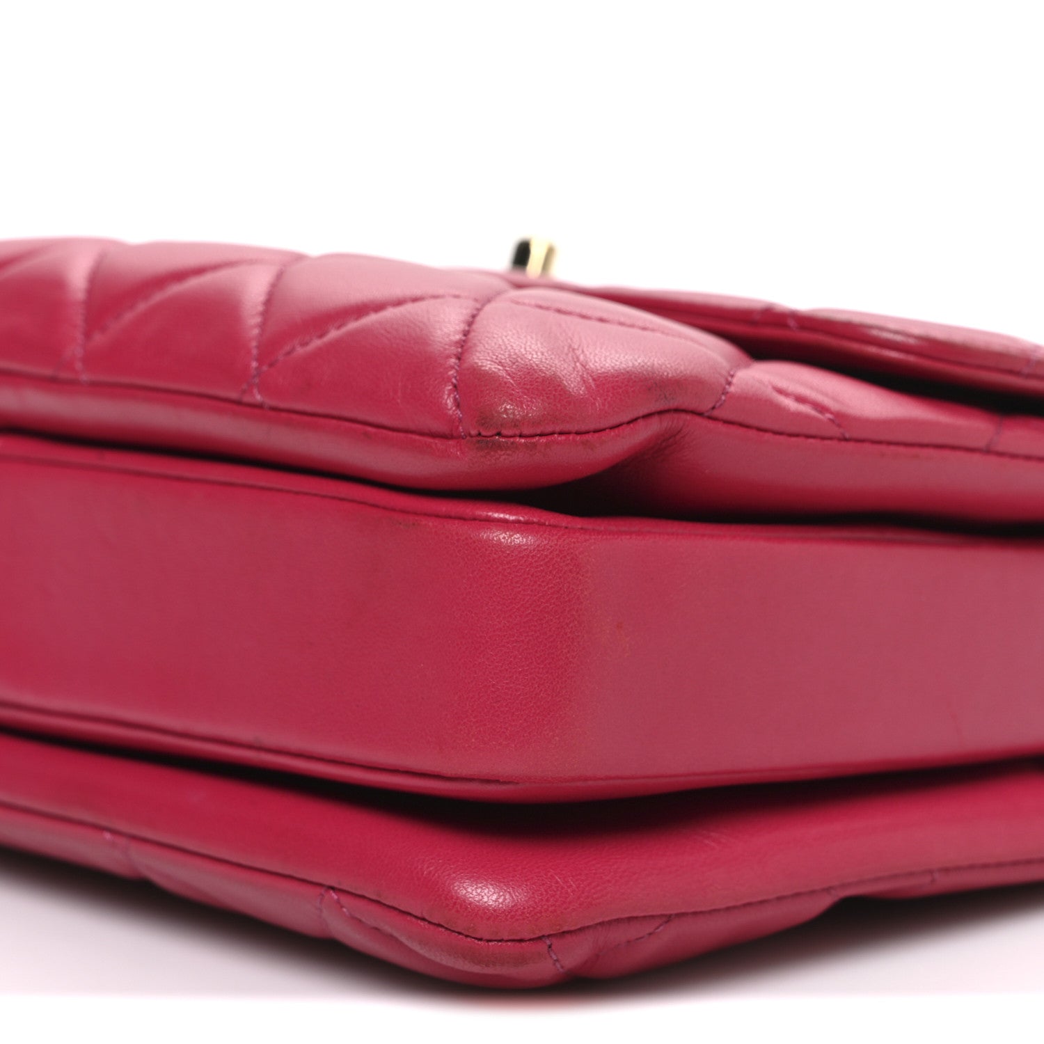 Chanel Lambskin Quilted Small Trendy CC Flap Dual Handle Bag Dark Pink