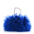 Chanel Shearling Lambskin CC Hook Card Holder Blue