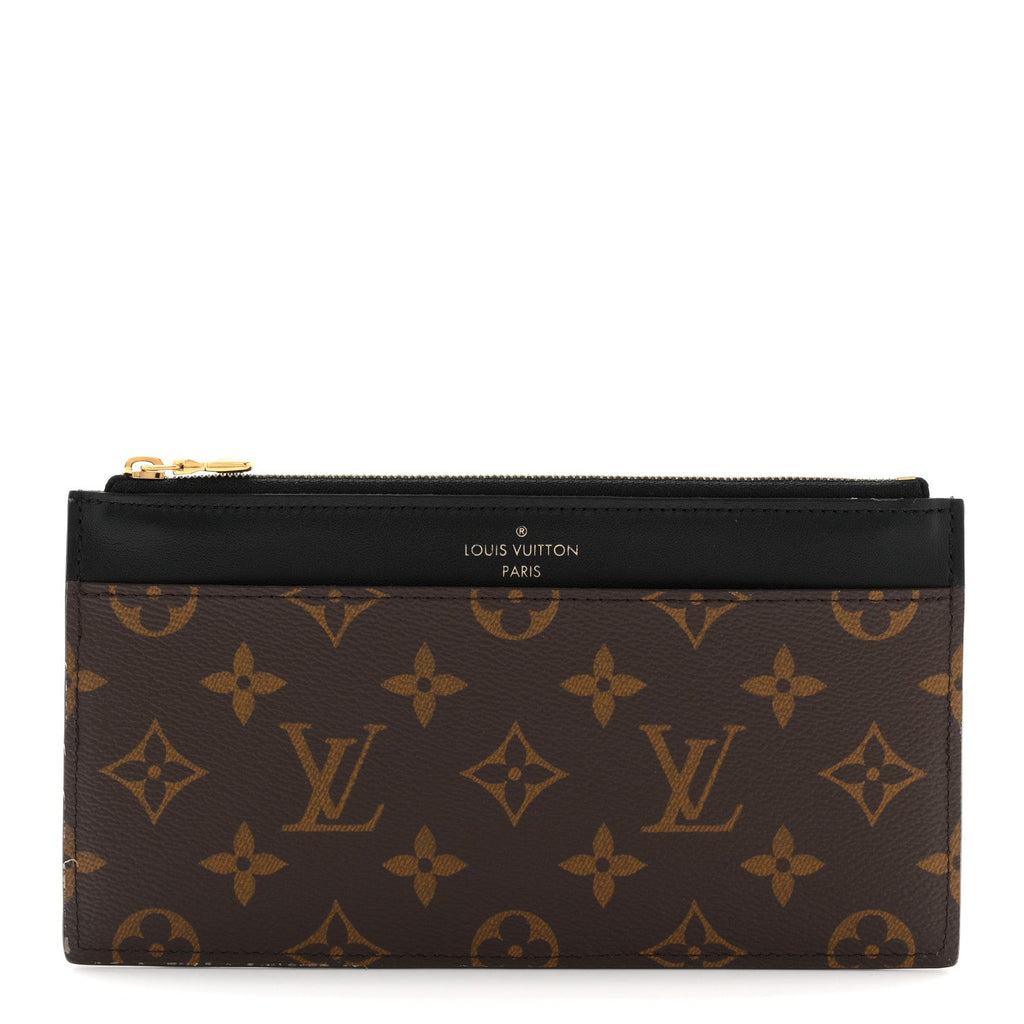 Louis Vuitton Monogram Slim Purse Black
