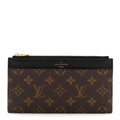 Louis Vuitton Monogram Slim Purse Black