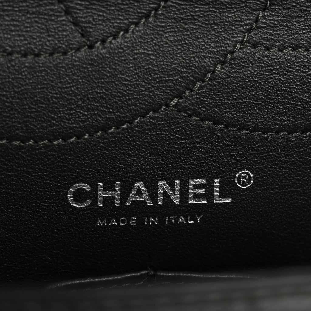 Chanel Aged Calfskin Quilted 2.55 Reissue 227 Flap Dark Grey