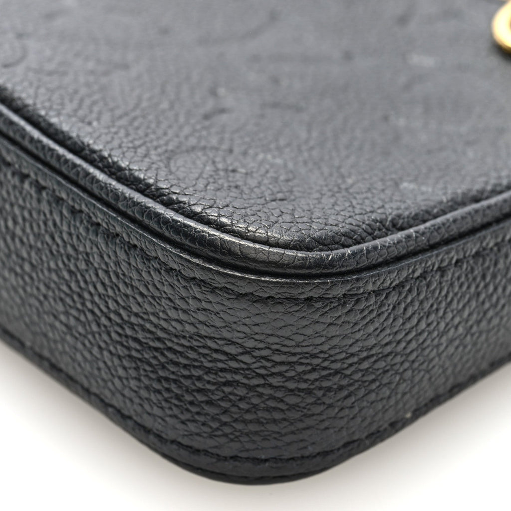 Louis Vuitton Empreinte Easy Pouch On Strap Black