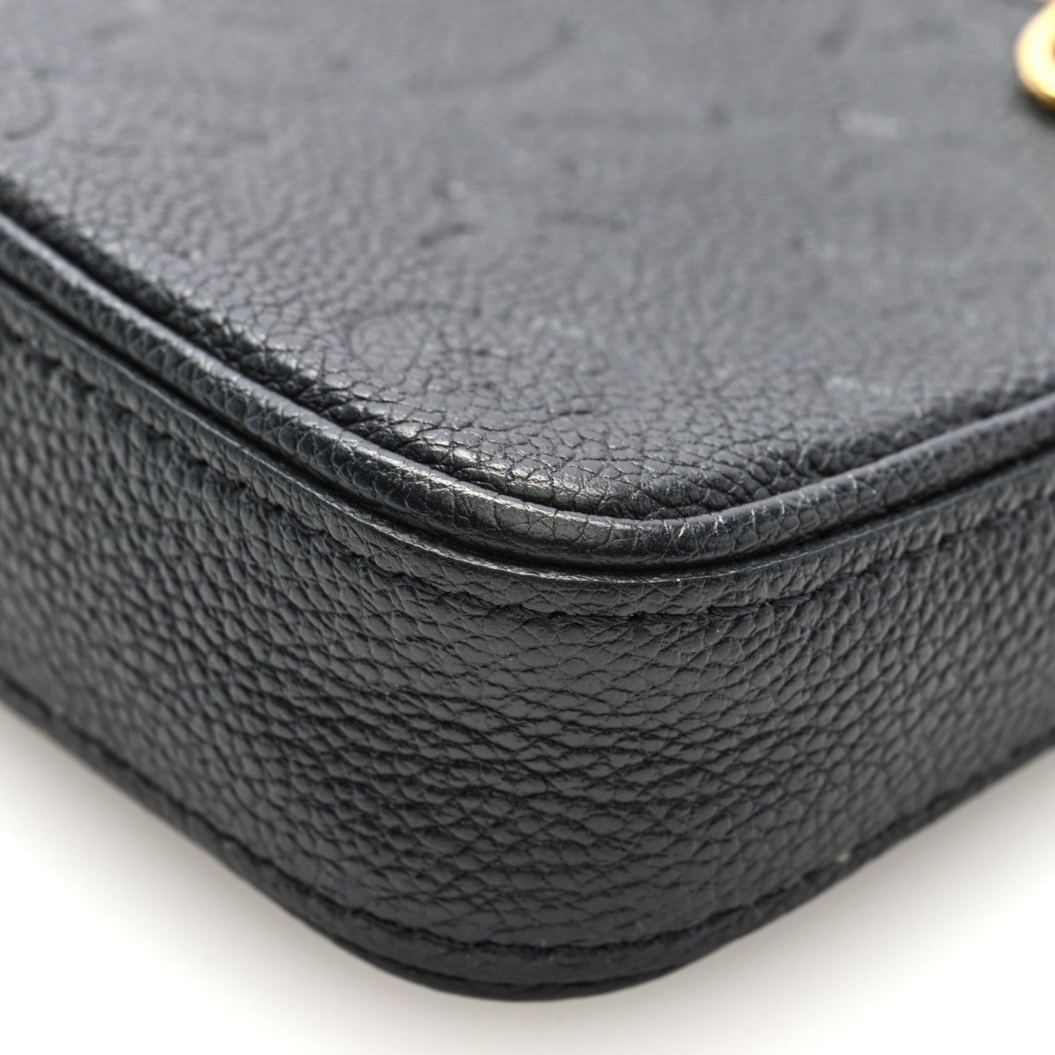 Louis Vuitton Empreinte Easy Pouch On Strap Black