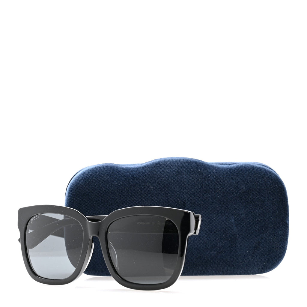 Gucci Acetate Square Frame Sunglasses GG0034SAN Black