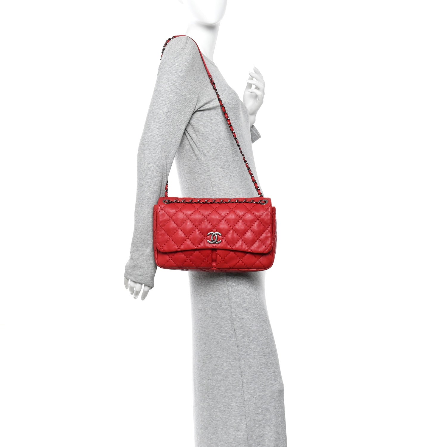 Chanel Calfskin Ultimate Stitch Flap Red