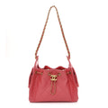 Chanel Caviar Quilted Mini Chanel 25 Handbag Coral