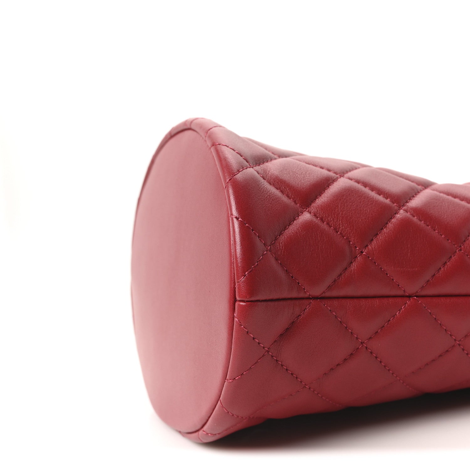 Chanel Calfskin Quilted Boy Bucket Bag Red