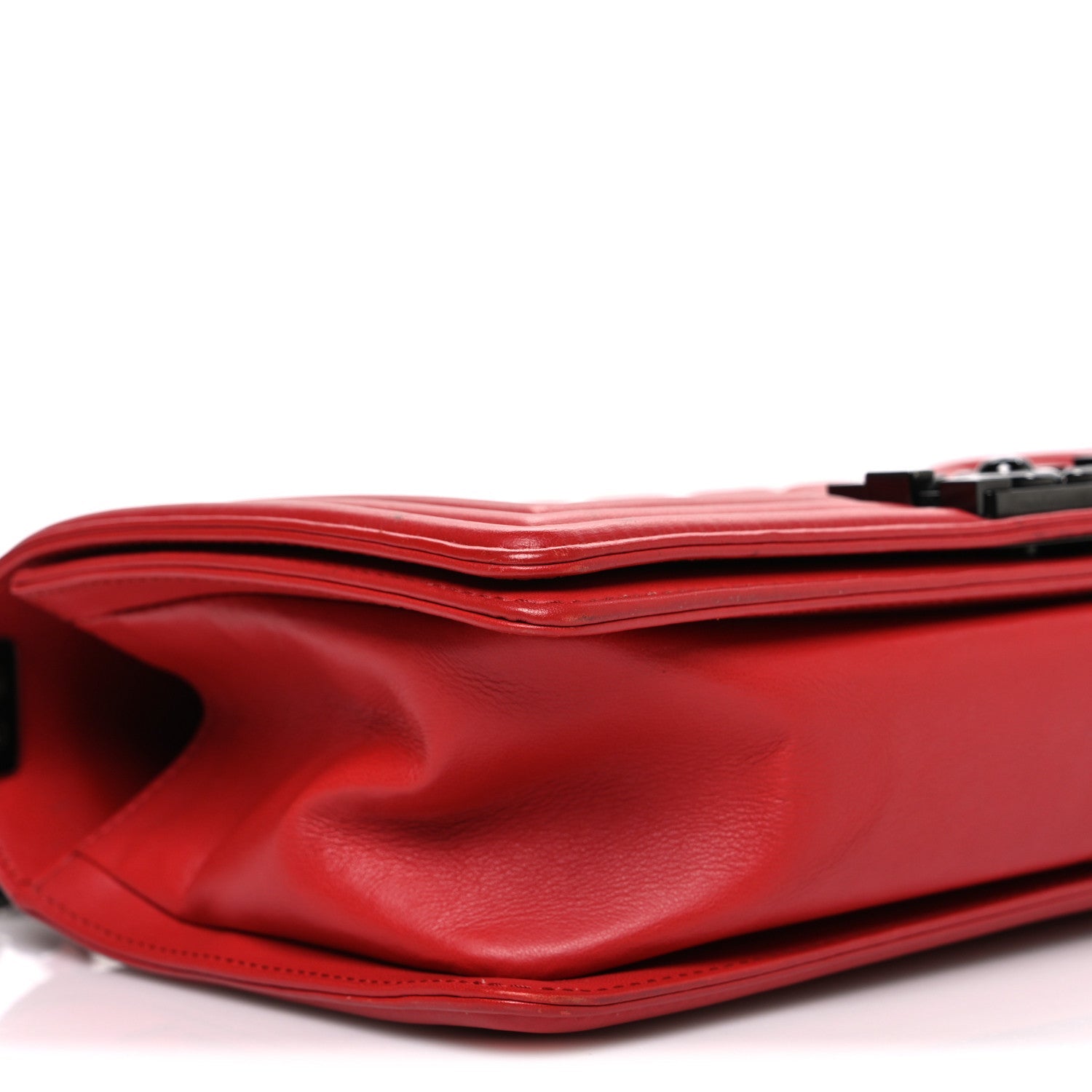 Chanel Lambskin Quilted Medium Boy Flap Red