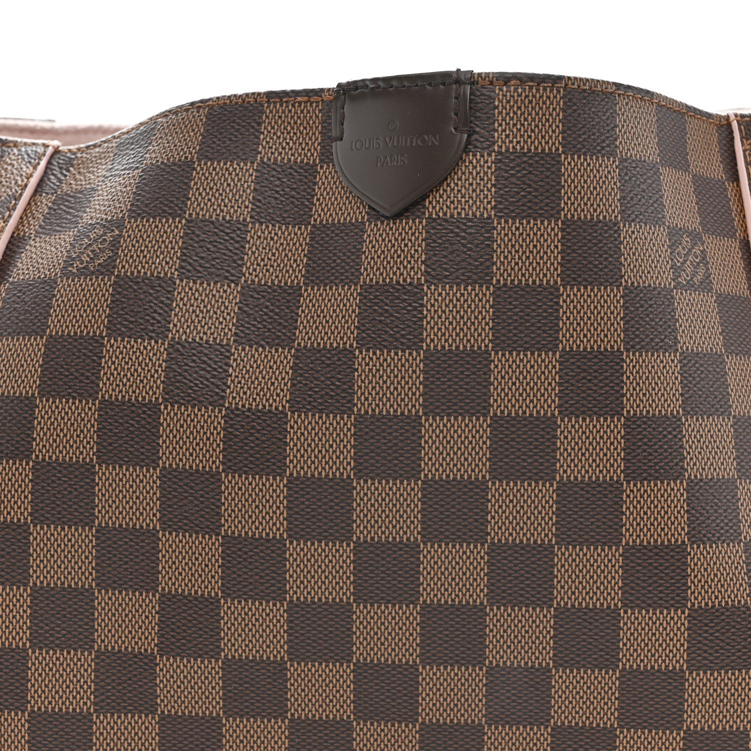 Louis Vuitton Damier Ebene Caissa Hobo Rose Ballerine