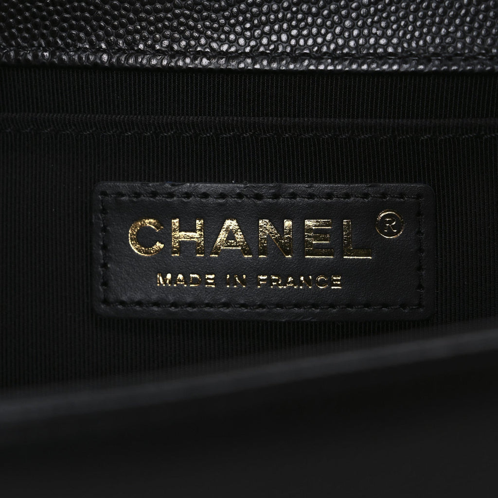 Chanel Caviar Quilted Medium Boy Flap Black