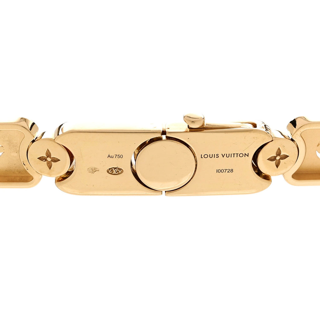 Louis Vuitton 18K Yellow Gold Les Gastons Vuitton Gourmette Necklace