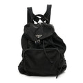 Prada Tessuto Nylon Vela Cinch Backpack Black