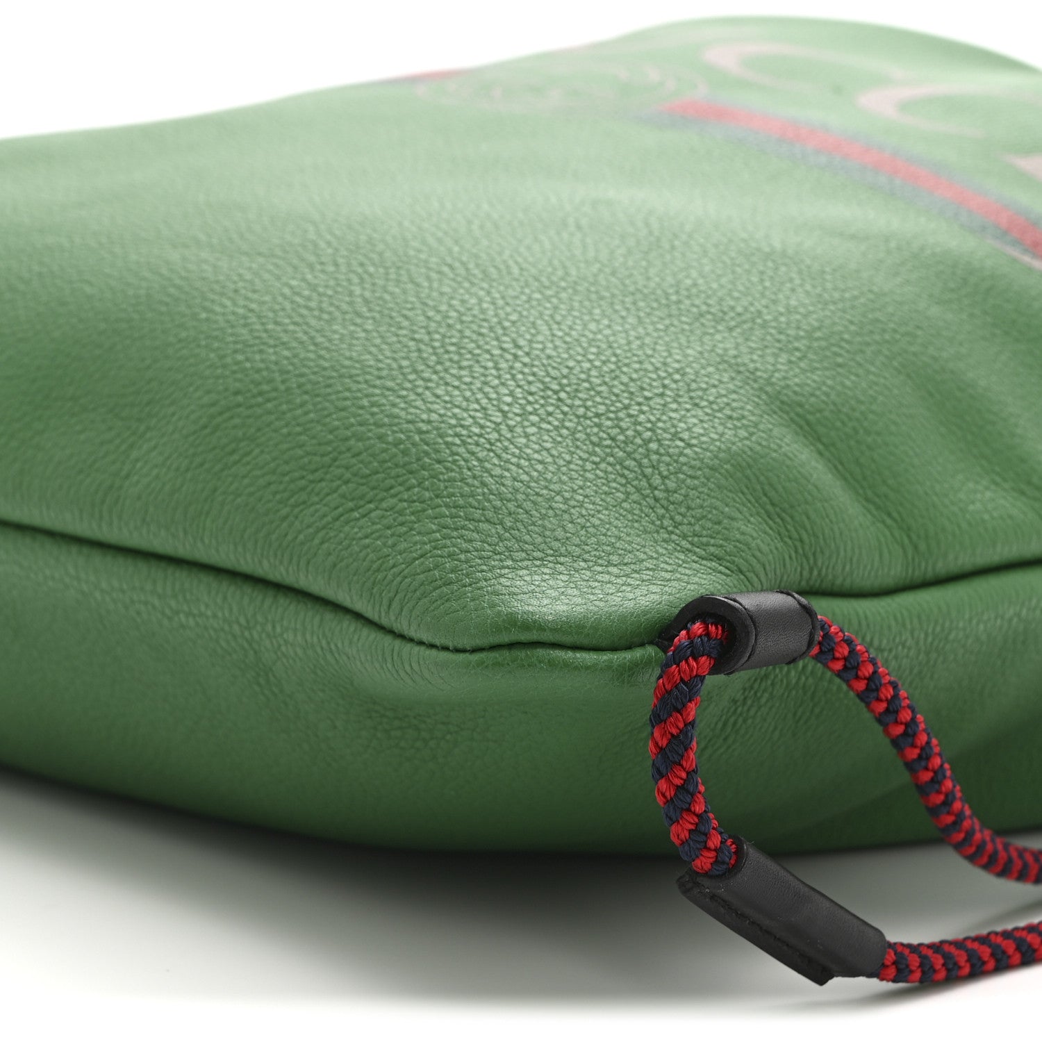 Gucci Calfskin Logo Drawstring Backpack Green