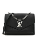 Louis Vuitton Soft Calfskin Mylockme Chain Bag BB Black
