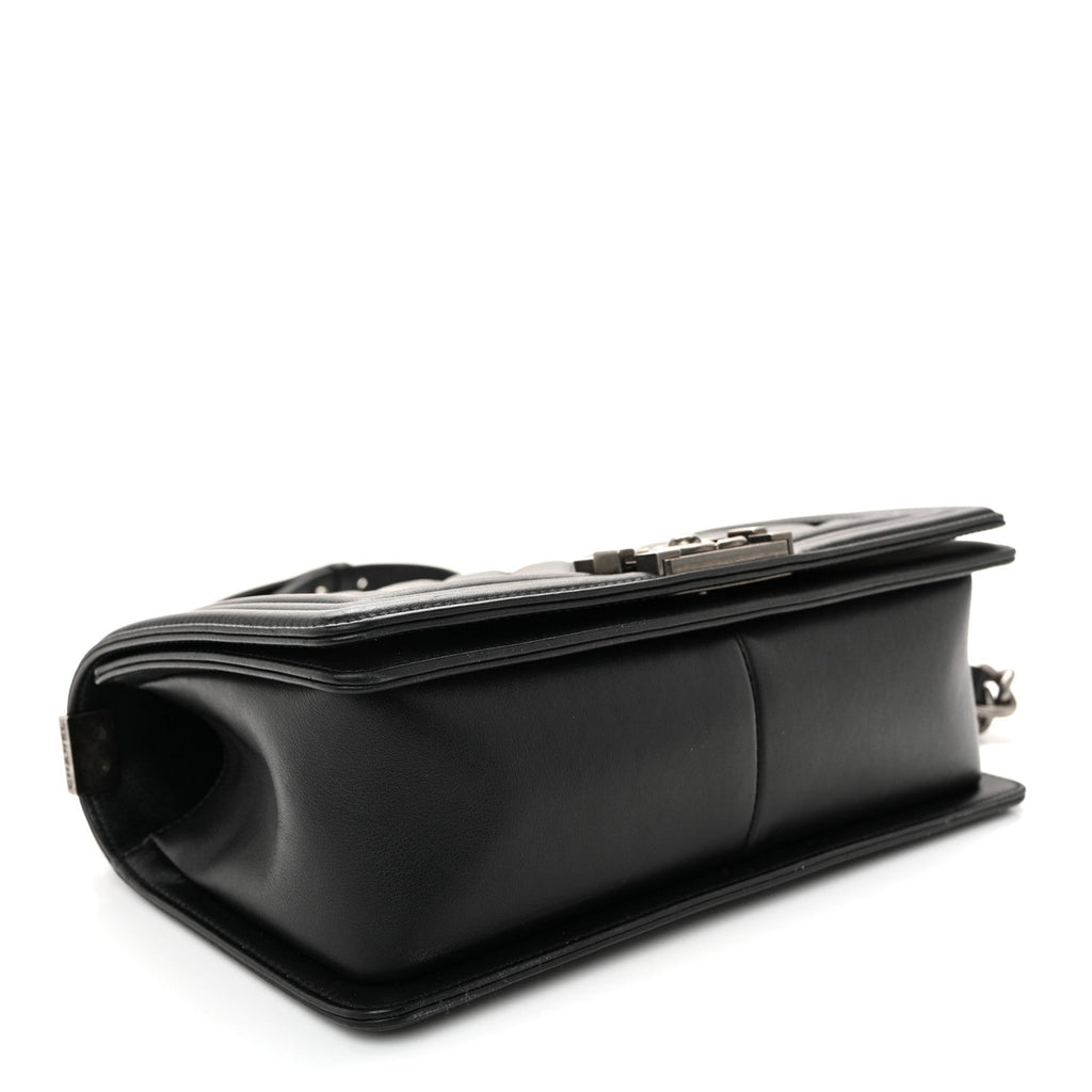 Chanel Lambskin Quilted Medium Boy Flap Black
