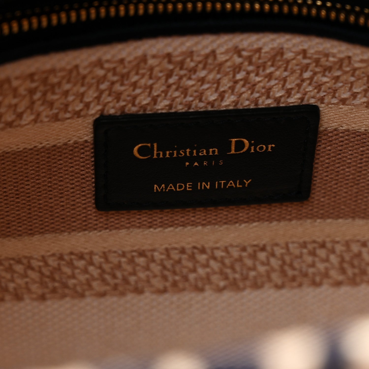 Christian Dior Canvas Embroidered Medium Tie And Dior Lady D-Lite Multicolor