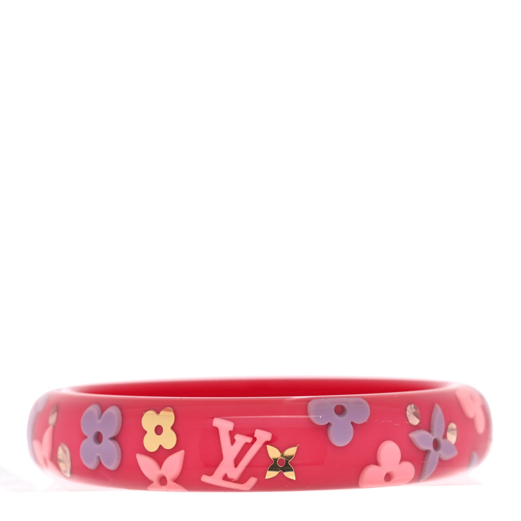 Louis Vuitton Resin Swarovski Large Inclusion Bracelet GM Rose Pop