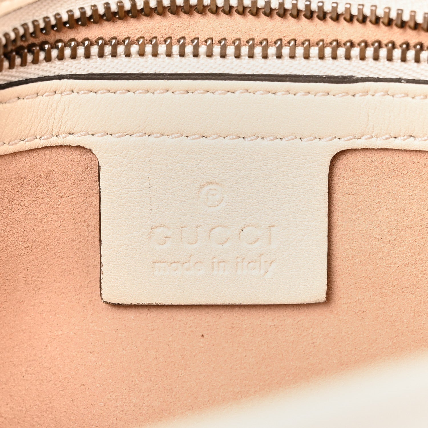 Gucci Calfskin Matelasse Small GG Marmont Shoulder Bag White