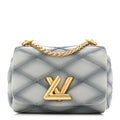 Louis Vuitton Lambskin Malletage Pico GO-14 Ecume Gray