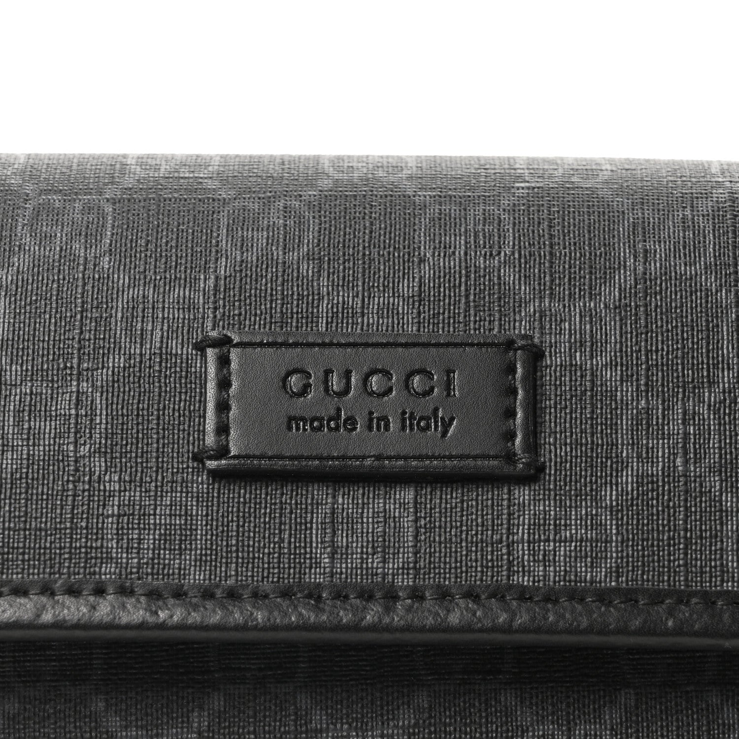 Gucci GG Supreme Monogram Web Slim Belt Bag Black Grey