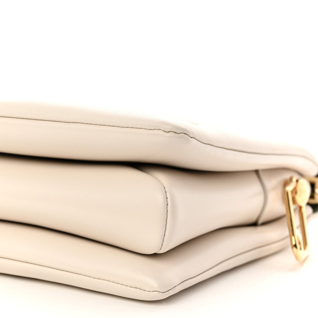 Louis Vuitton Lambskin Embossed Monogram Coussin PM Beige Cream