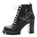 Louis Vuitton Calfskin Monogram Star Trail Ankle Boots 41 Black