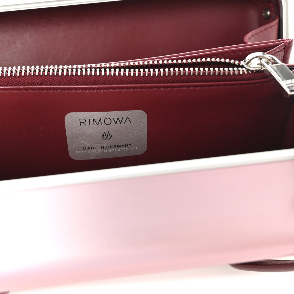 Christian Dior X RIMOWA Aluminum Personal Clutch On Strap Rose